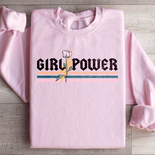 Girl Power Rose Cotton Hoodie