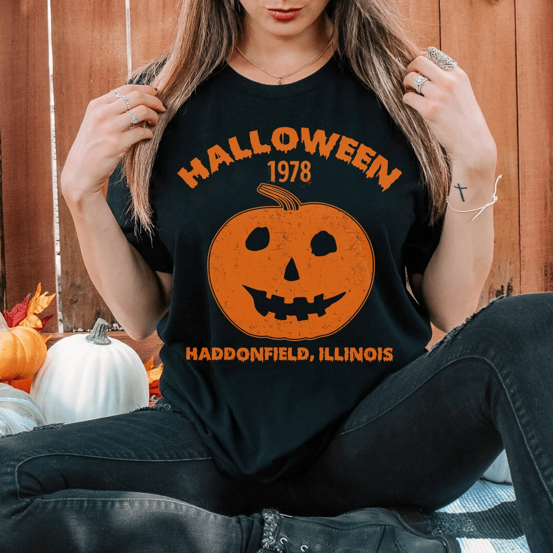 Halloween Pumpkin Tee by MerchMallow