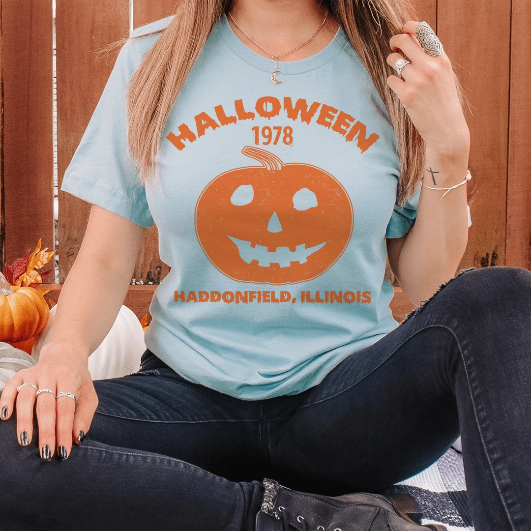 Halloween Pumpkin Tee by MerchMallow