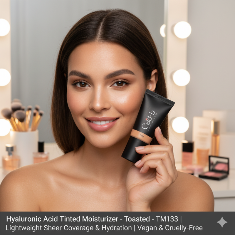 Hyaluronic Acid Tinted Moisturizer – Toasted – TM133 | Lightweight Sheer Coverage & Hydration | Vegan & Cruelty-Free