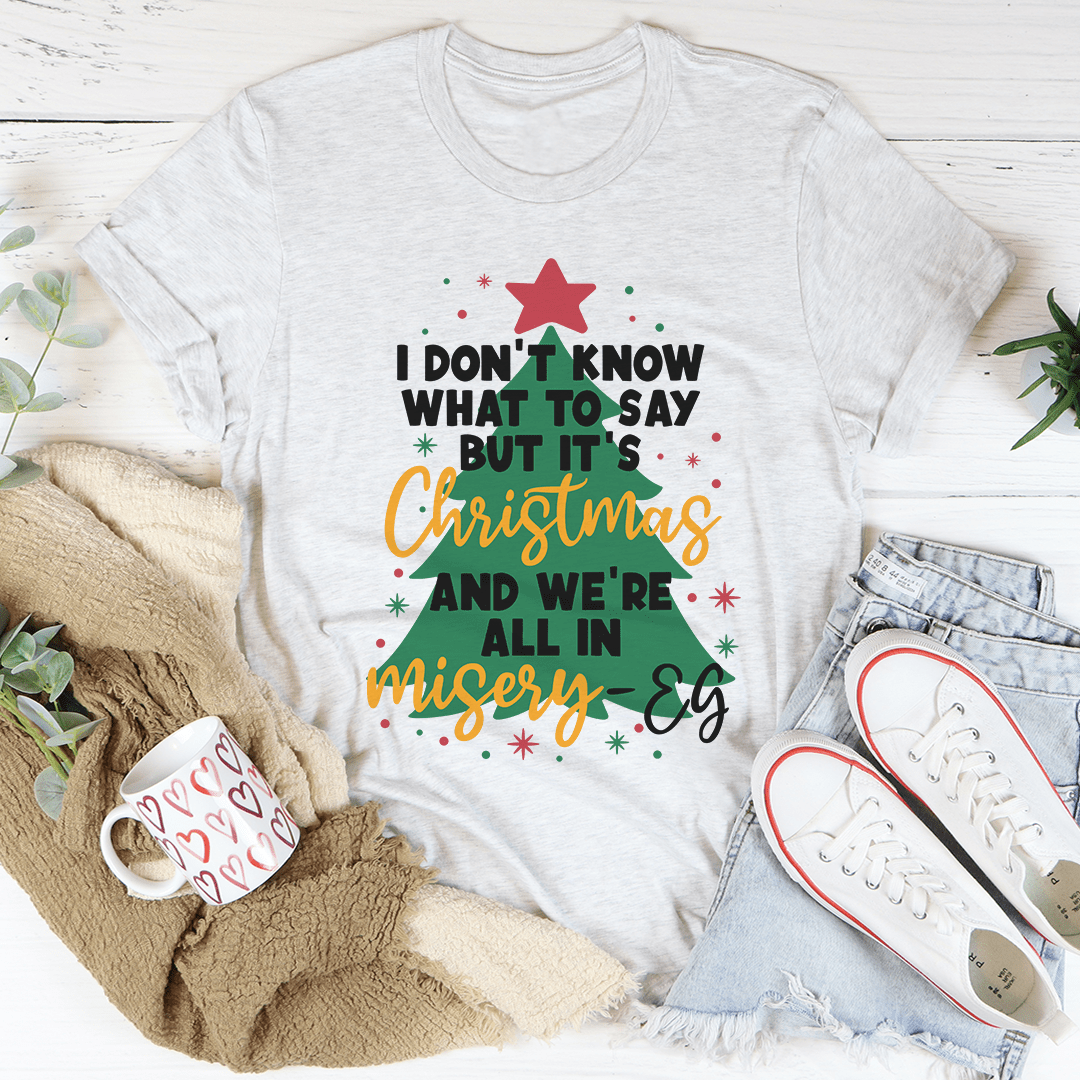 Christmas Themed Tee 100% Soft Cotton Usa Made-0