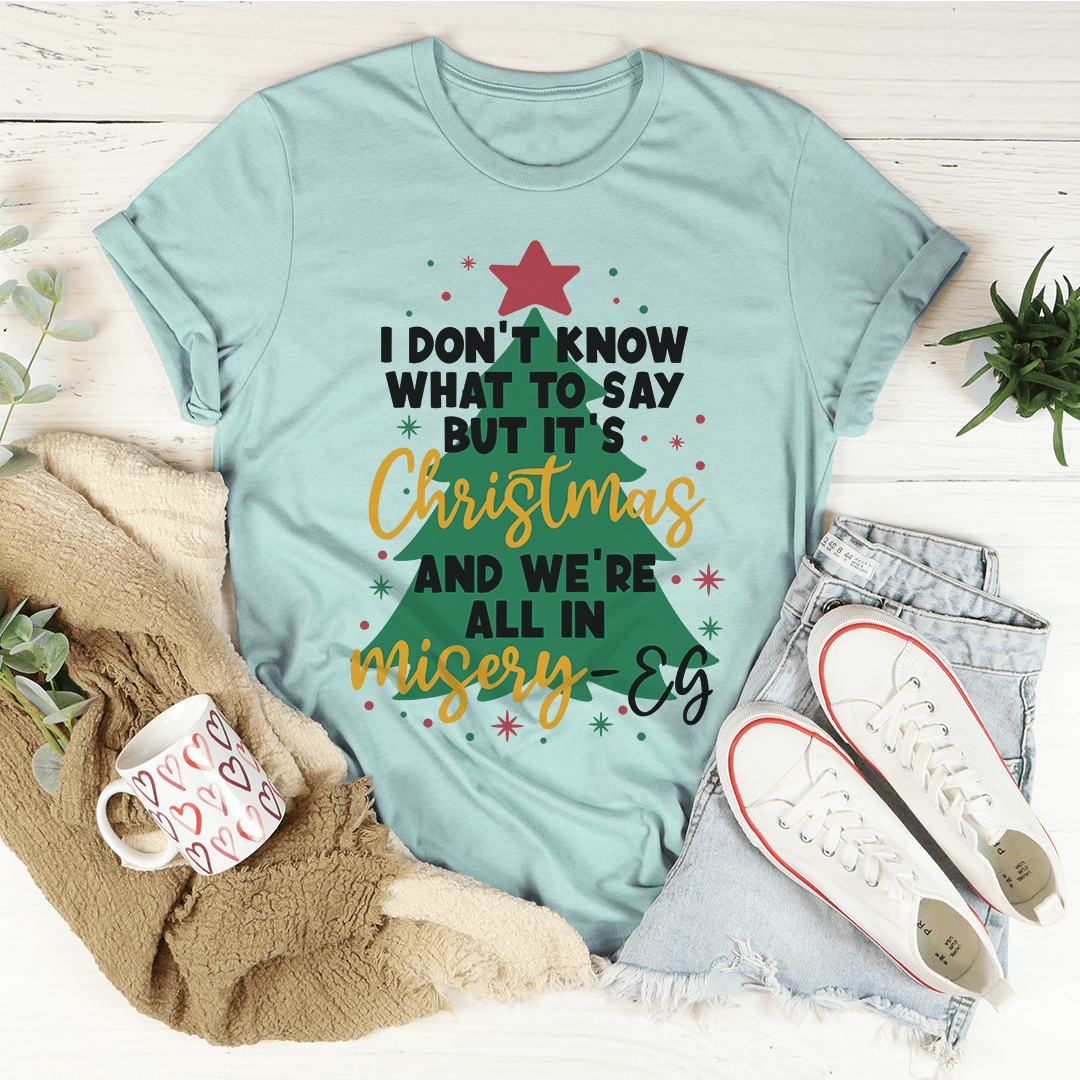 Christmas Themed Tee 100% Soft Cotton Usa Made-3
