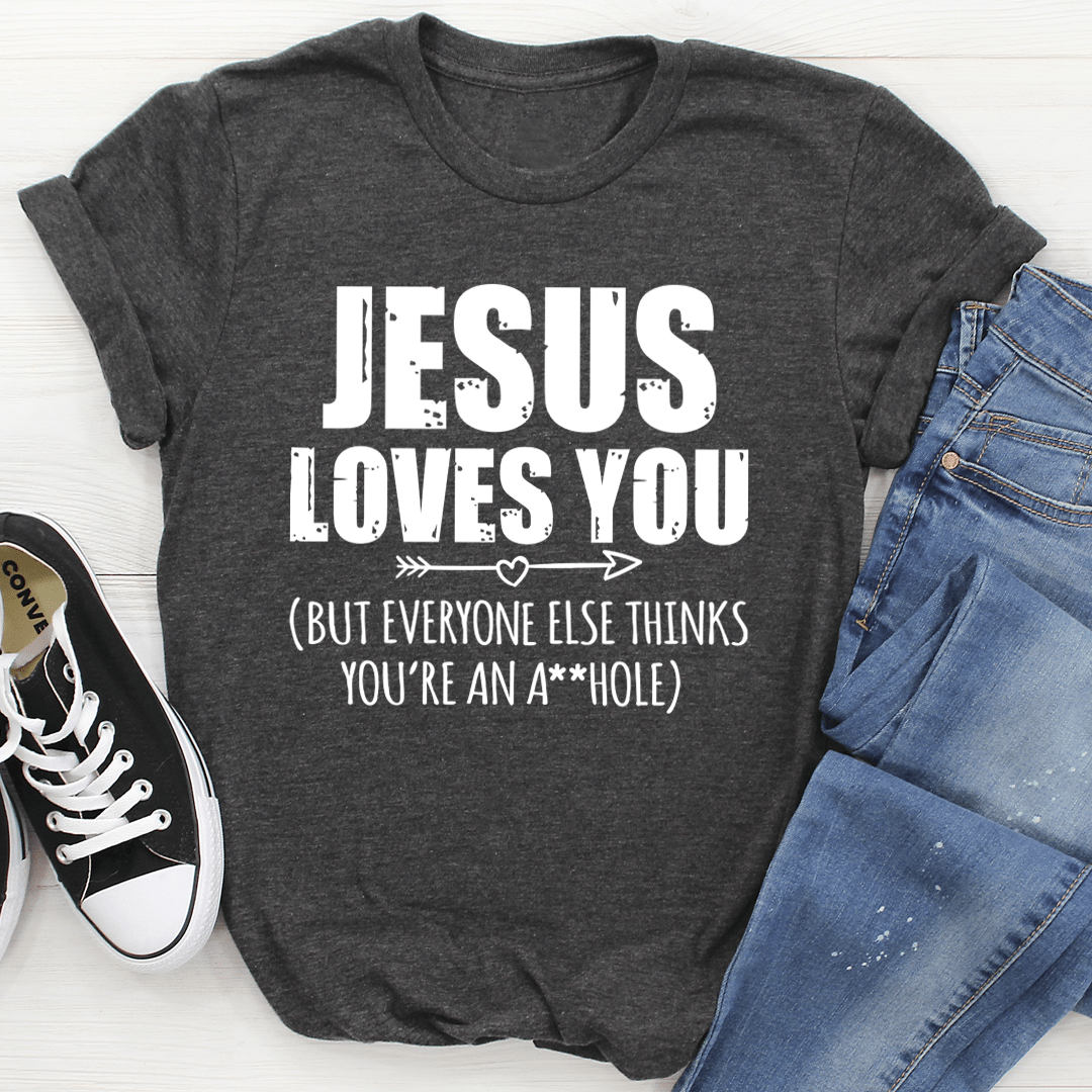 Camisetas de algodón premium suave con el amor de Jesús basado en la fe