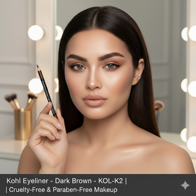 Kohl Eyeliner – Dark Brown – KOL-K2 | Cruelty-Free, Paraben-Free