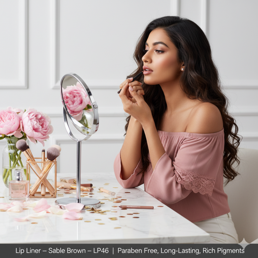 Lip Liner – Sable Brown – LP46 | Paraben Free, Long-Lasting, Rich Pigments