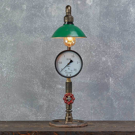 Steampunk Mini Pipe Desk Lamp Home Decor Gold