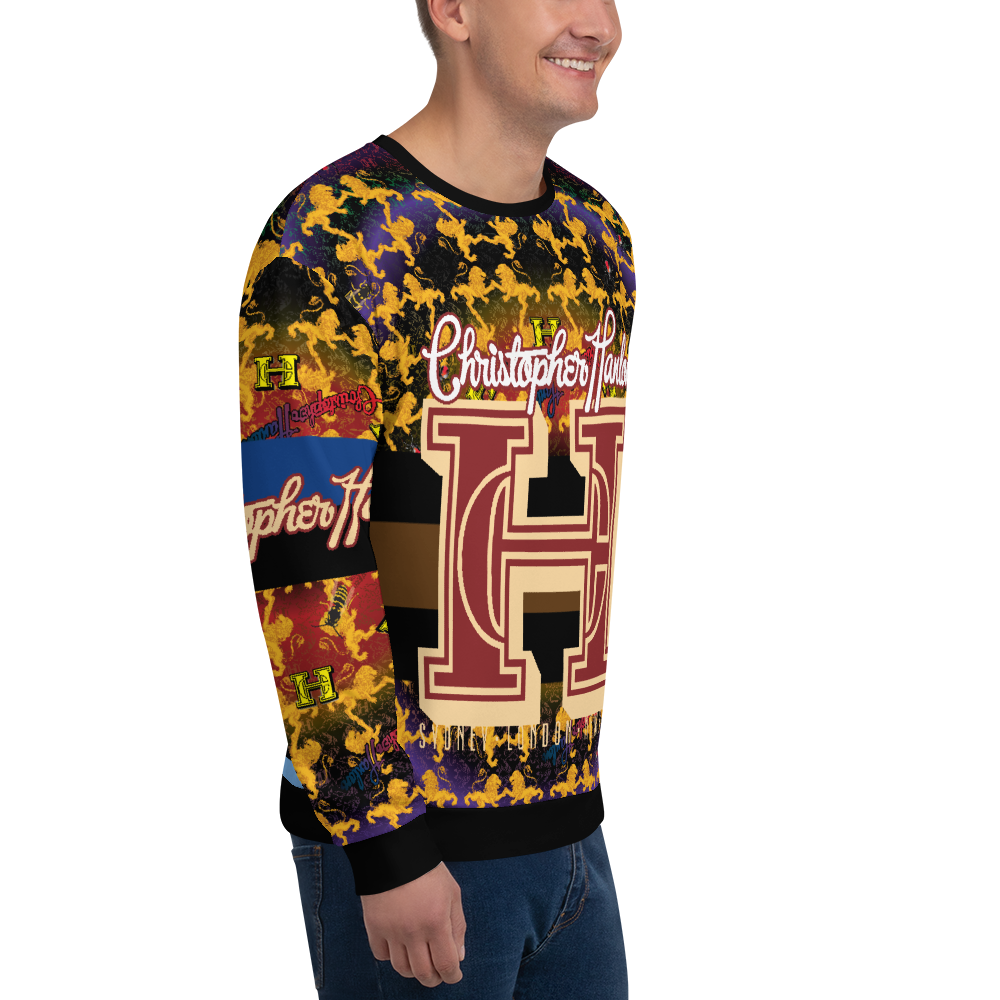 CHRISTOPHER HANLON HIM HER GRAPHIC PRINT SWEATSHIRT