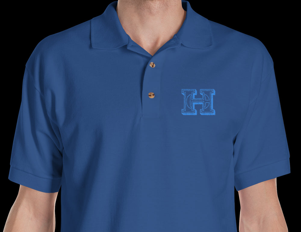 CH Sport Embroidered Royal Blue Polo Shirt-1