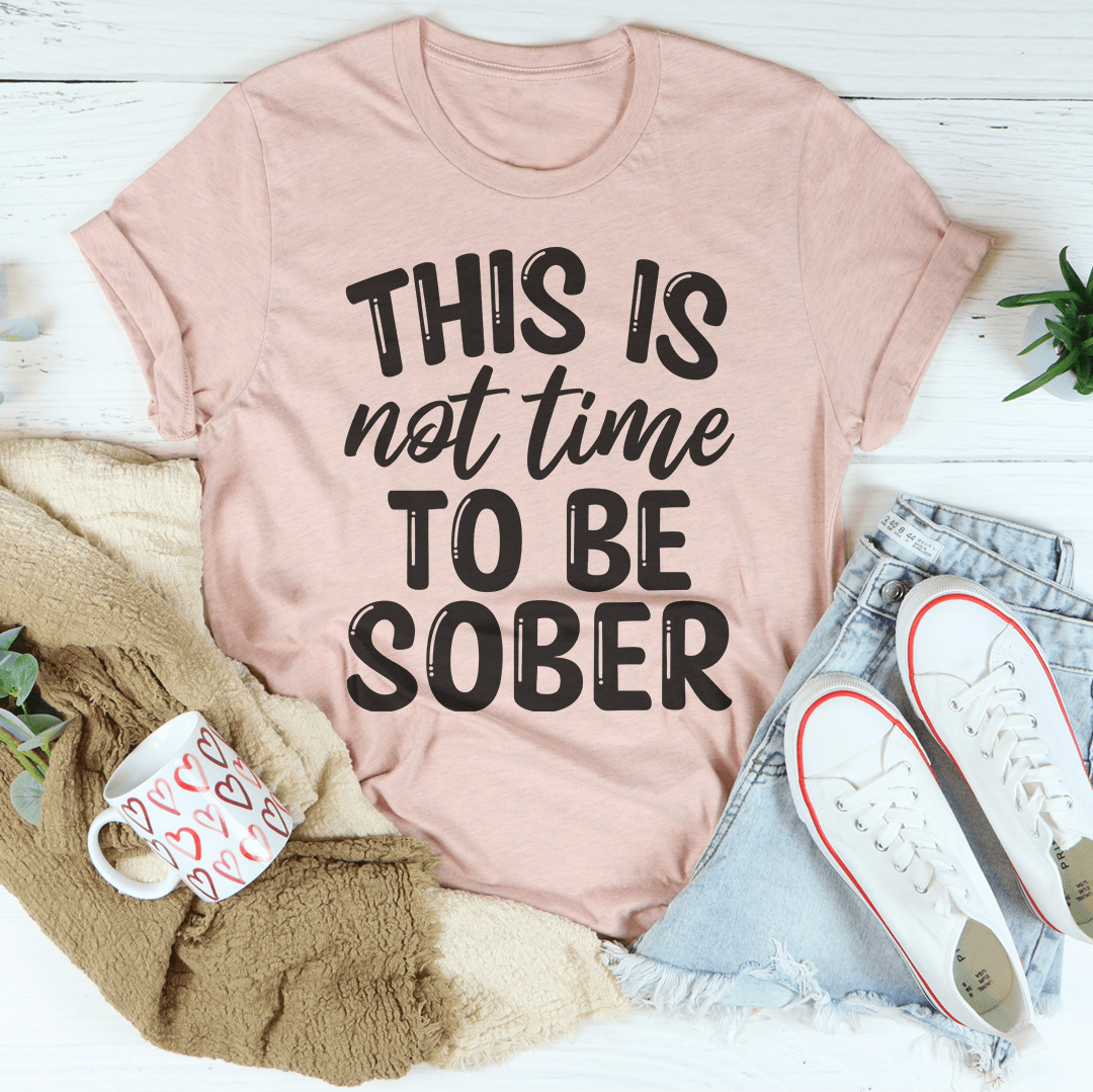 Sober Tee Unisex Jersey Cotton Short Sleeve Basic Top