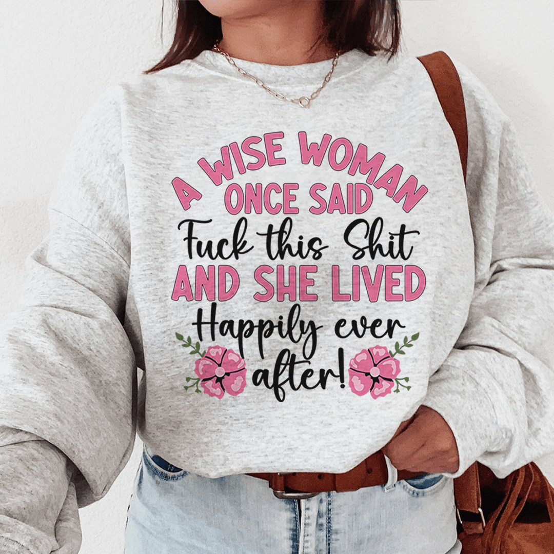 Wise Woman Fleece Hoodie Cotton Poly Blend Sweats